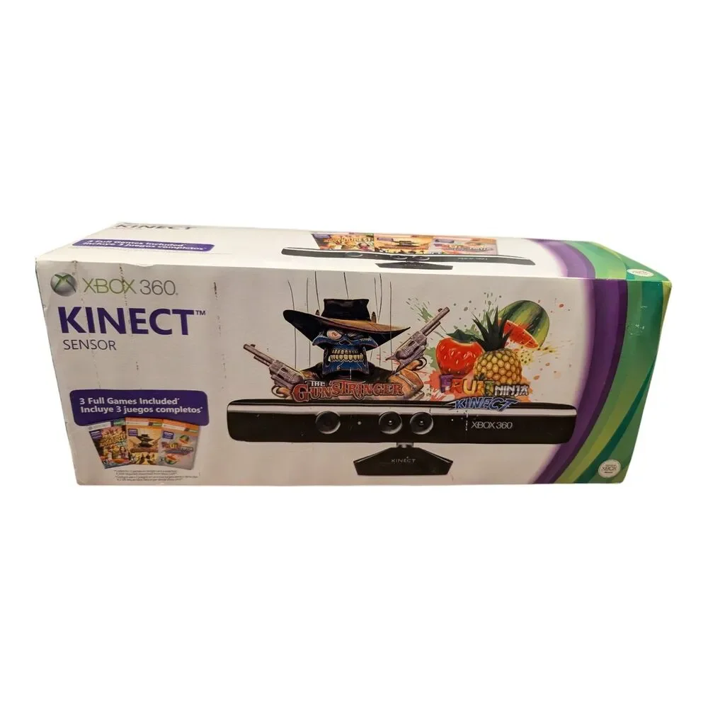 XBOX 360 KINECT Sensor BundIe: Includes Kinect  Sensor Unit & 4 Extra New Games